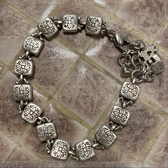 BRIGHTON Love Reigns silver link and charms‎ bracelet - Picture 3 of 4